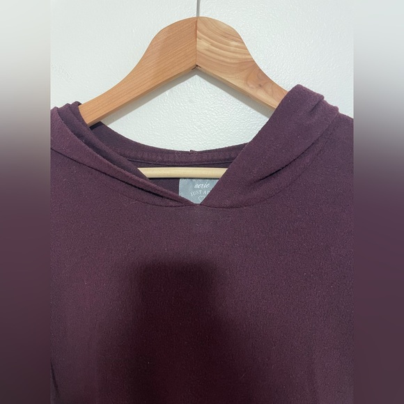 Aerie Size XS Hooded “Just Add Leggings” Tunic w/ side slits - Picture 10 of 10
